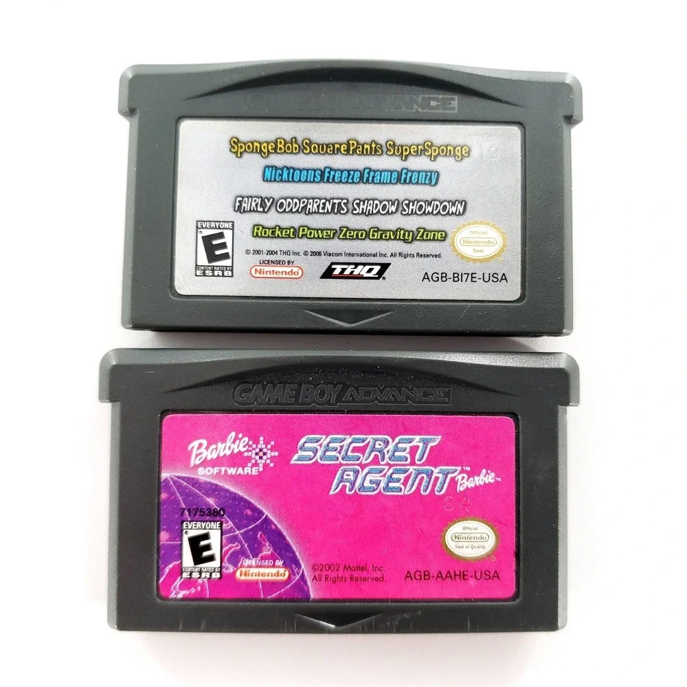 Nintendo Game Boy Advance Handheld System Indigo Purple w/ 2 Games Tested